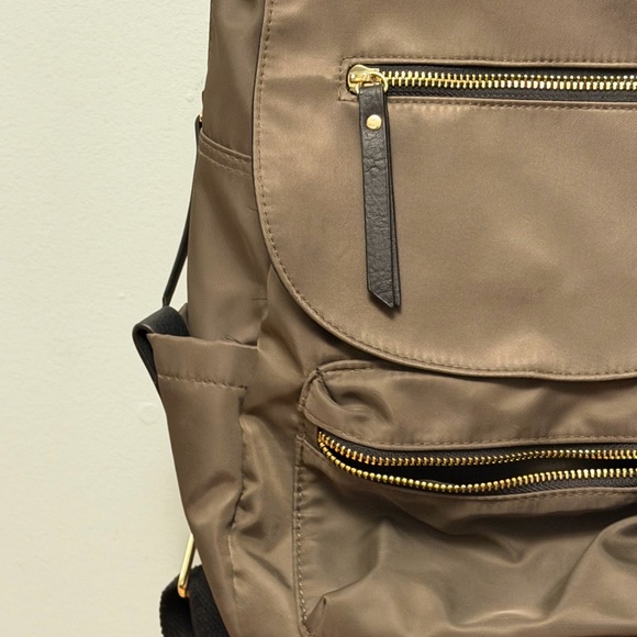 Madden Girl Army green/ Brown Backpack with Gold Details - Picture 3 of 6